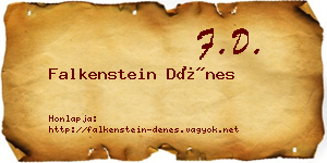 Falkenstein Dénes névjegykártya